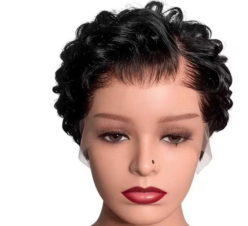 Custom Lace Frontal Fingerwave Short Wig