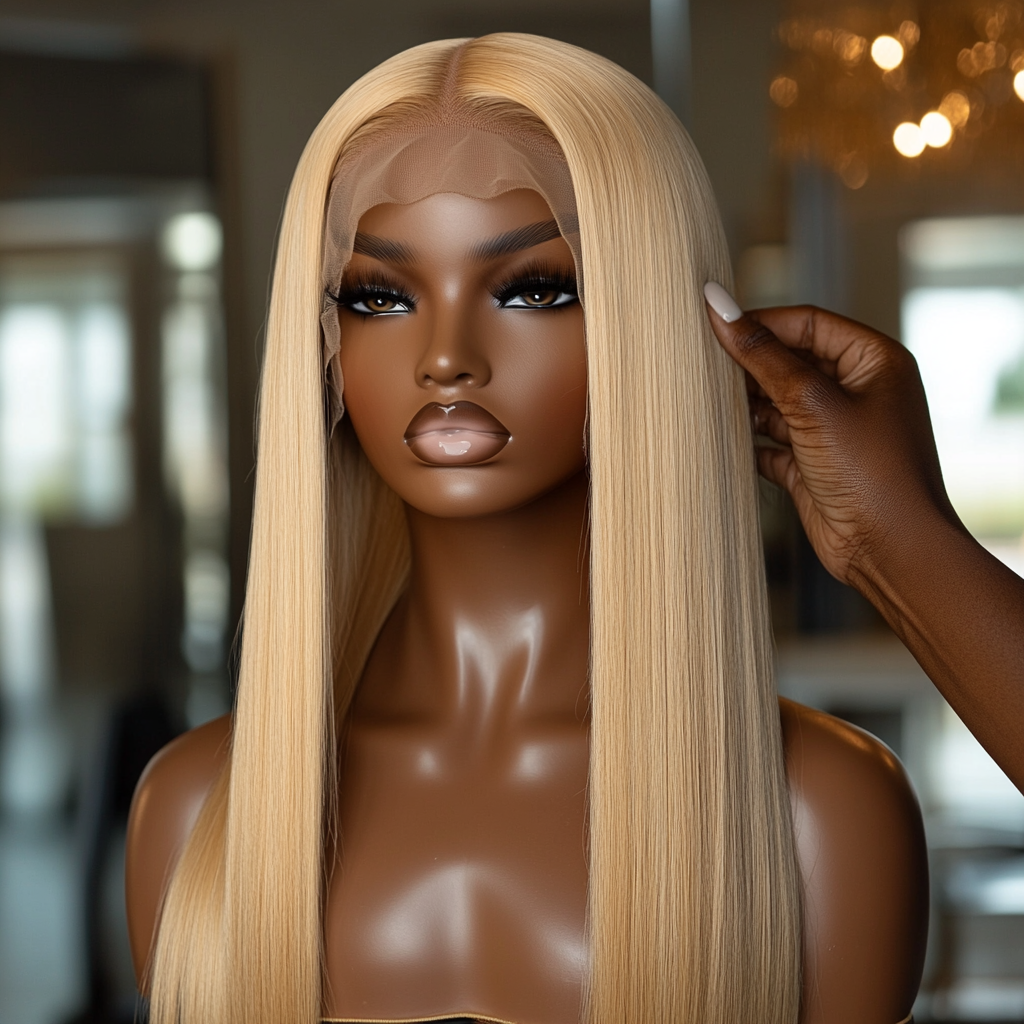 613 HD Blonde Straight Wig